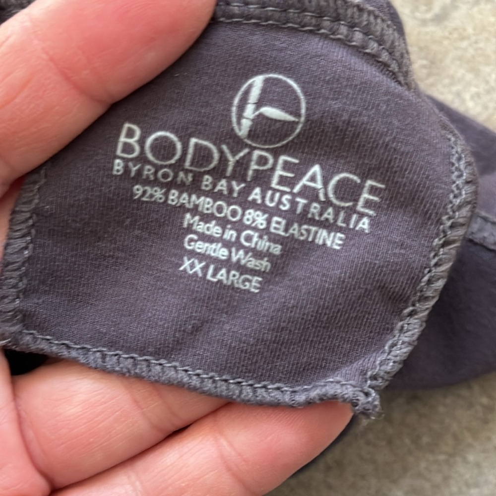 Body peace Byron Bay Australia 92% bamboo 6%elastane XXL tunic top - Picture 10 of 10
